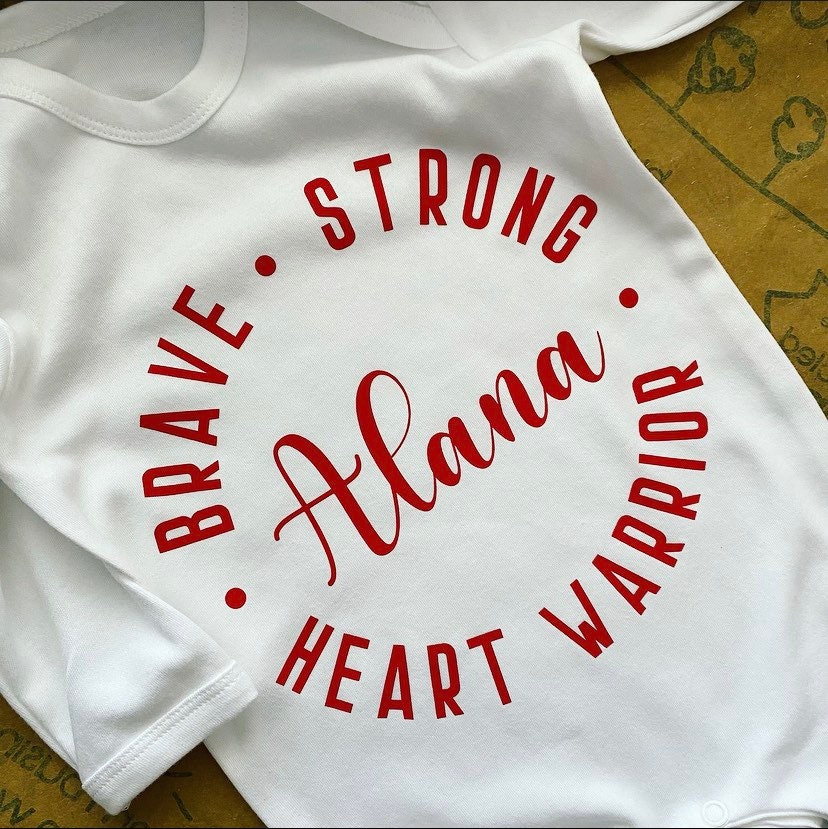 Elegant, Strong, Fighter, Warrior Princess, Personalised Baby Grow, Romper for Girls and Boys